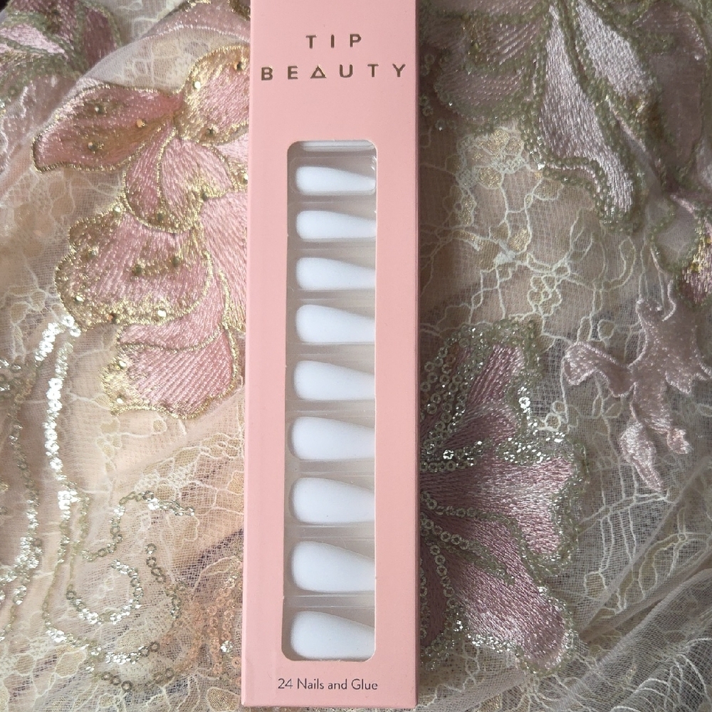 White Press-On Nails